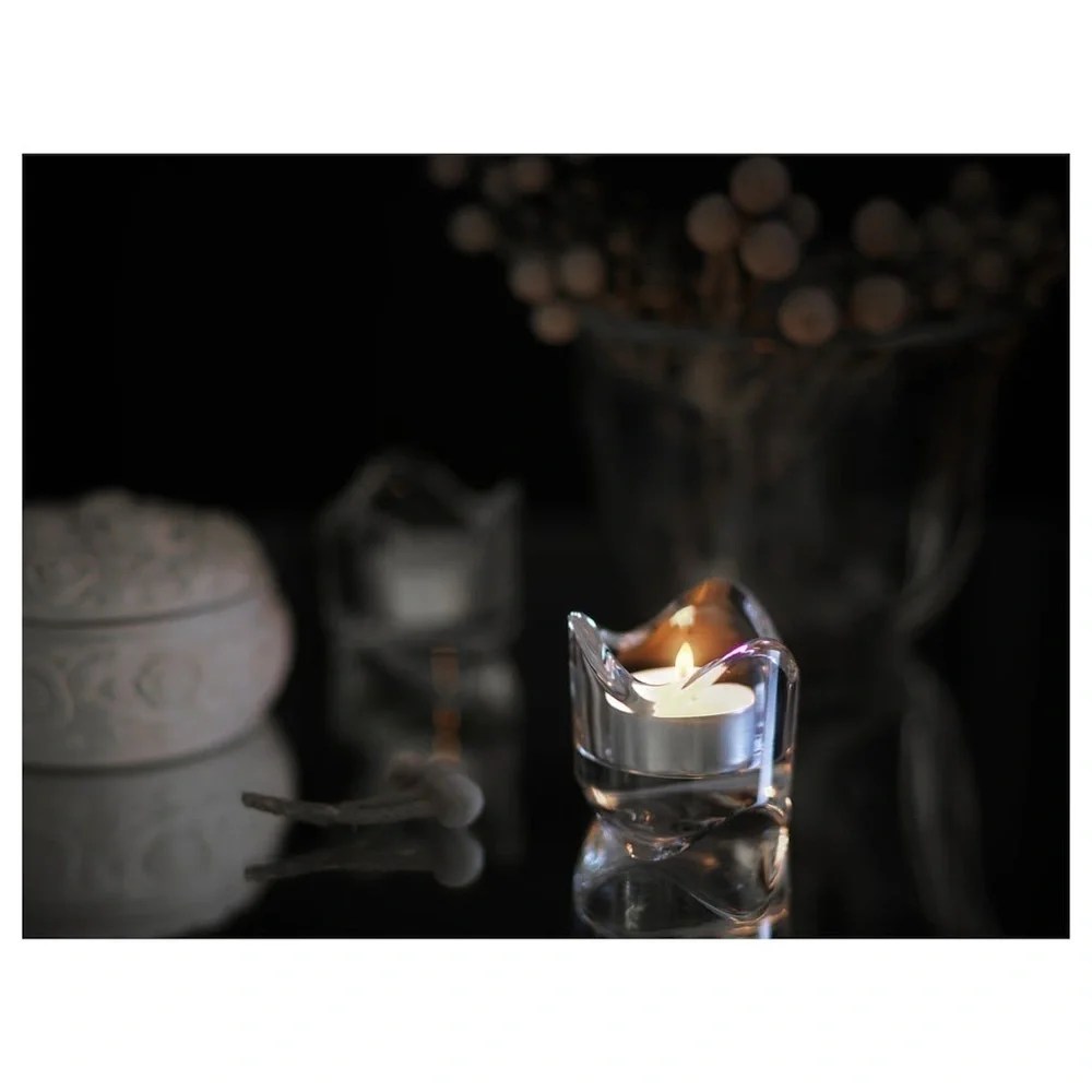 1 packs/100 individual IKEA GLIMMA Unscented tea lights date night dinner party